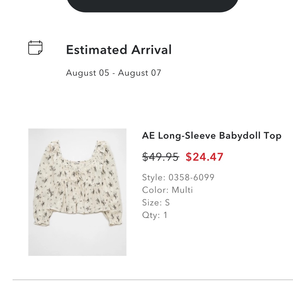 American Eagle Outfitters Cream Floral Blouse